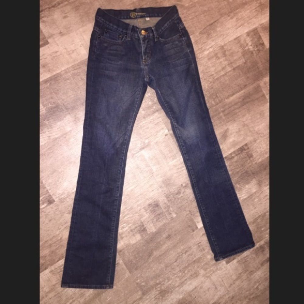 Bebe Rhinestone Design Jeans Size 25 - Picture 3 of 3